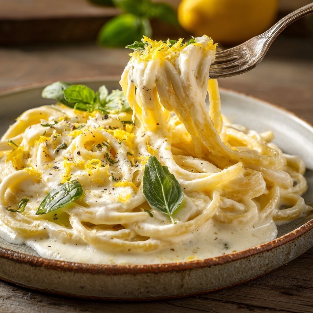 Romantic Lemon Cream Pasta