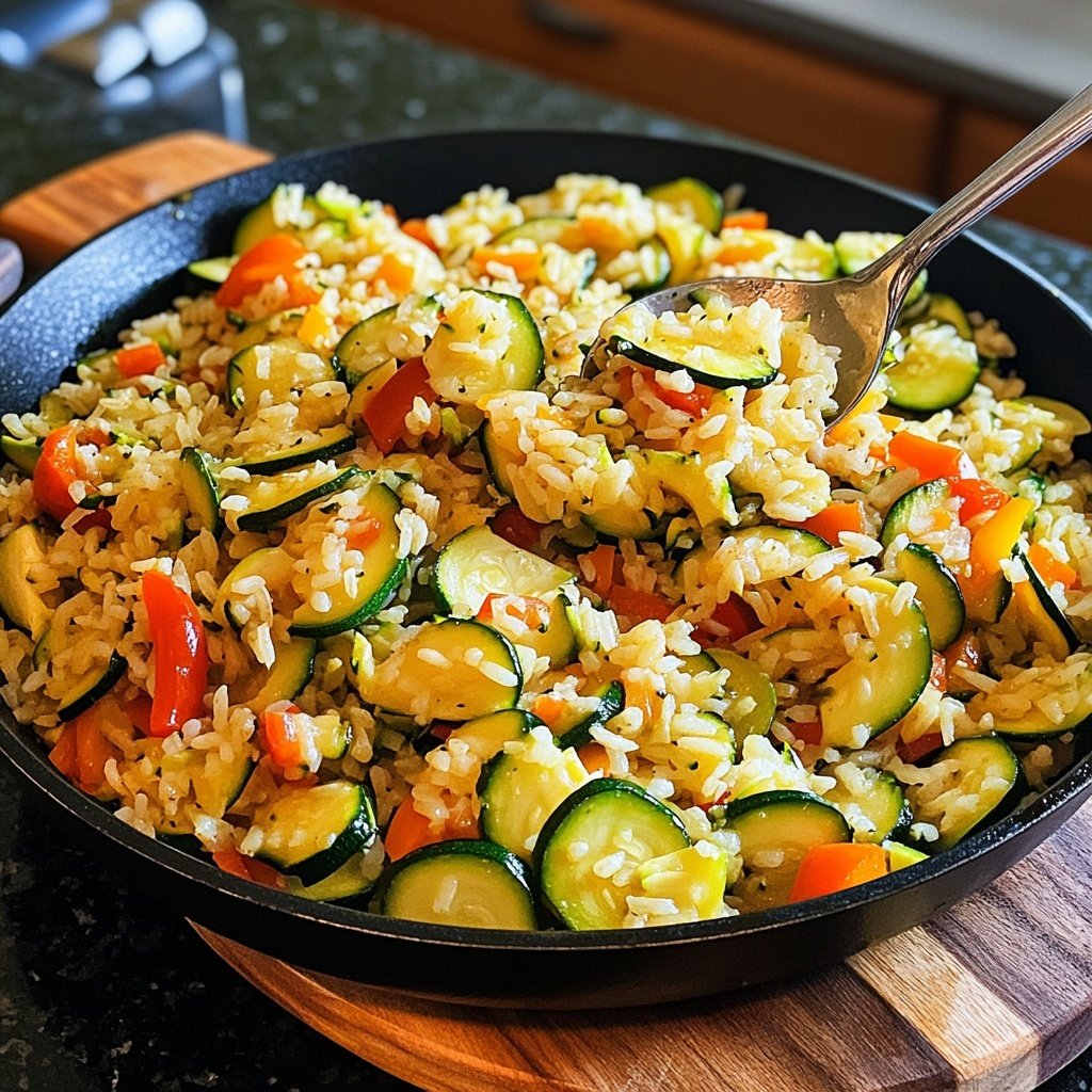 Healthy Zucchini Rice Skillet