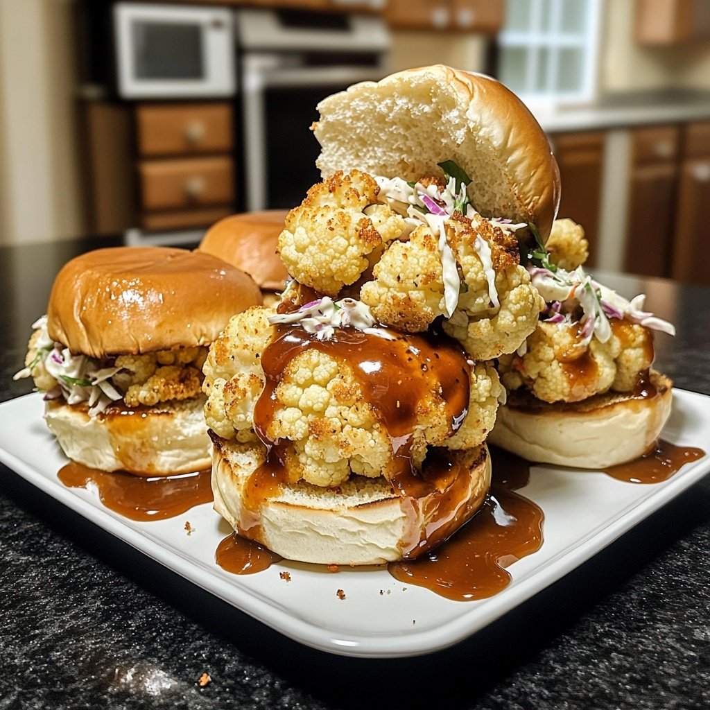 Sliders with Crispy Cauliflower