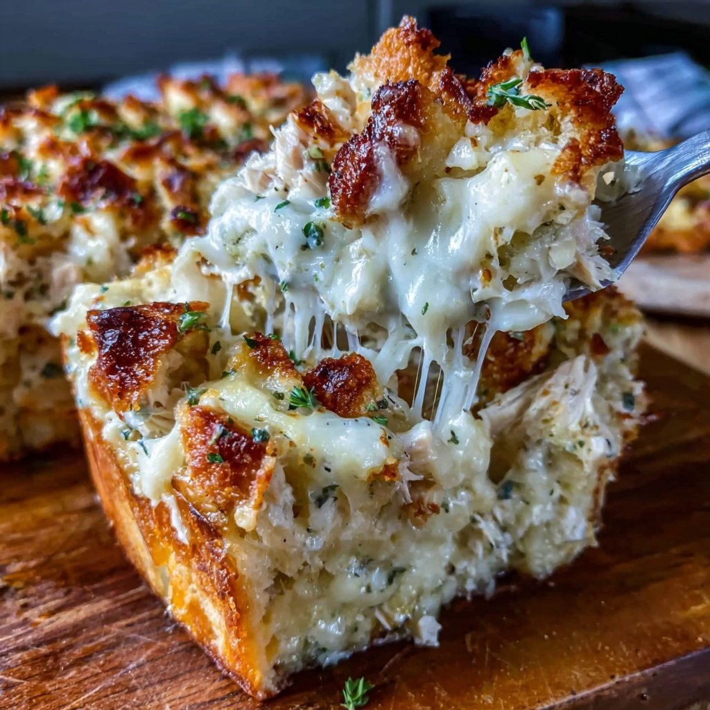 Rotisserie Chicken Alfredo Bake