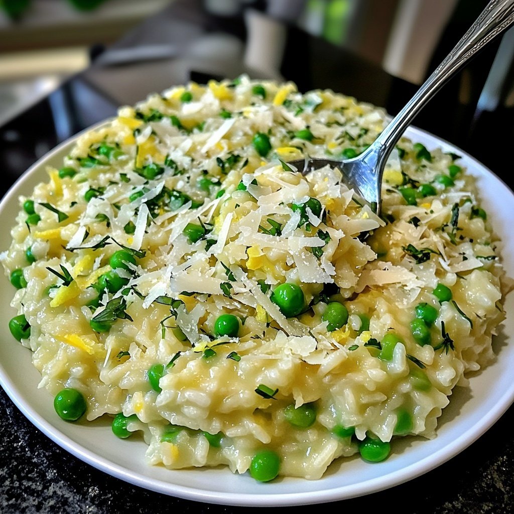 Valentine Dinner Lemon Herb Risotto