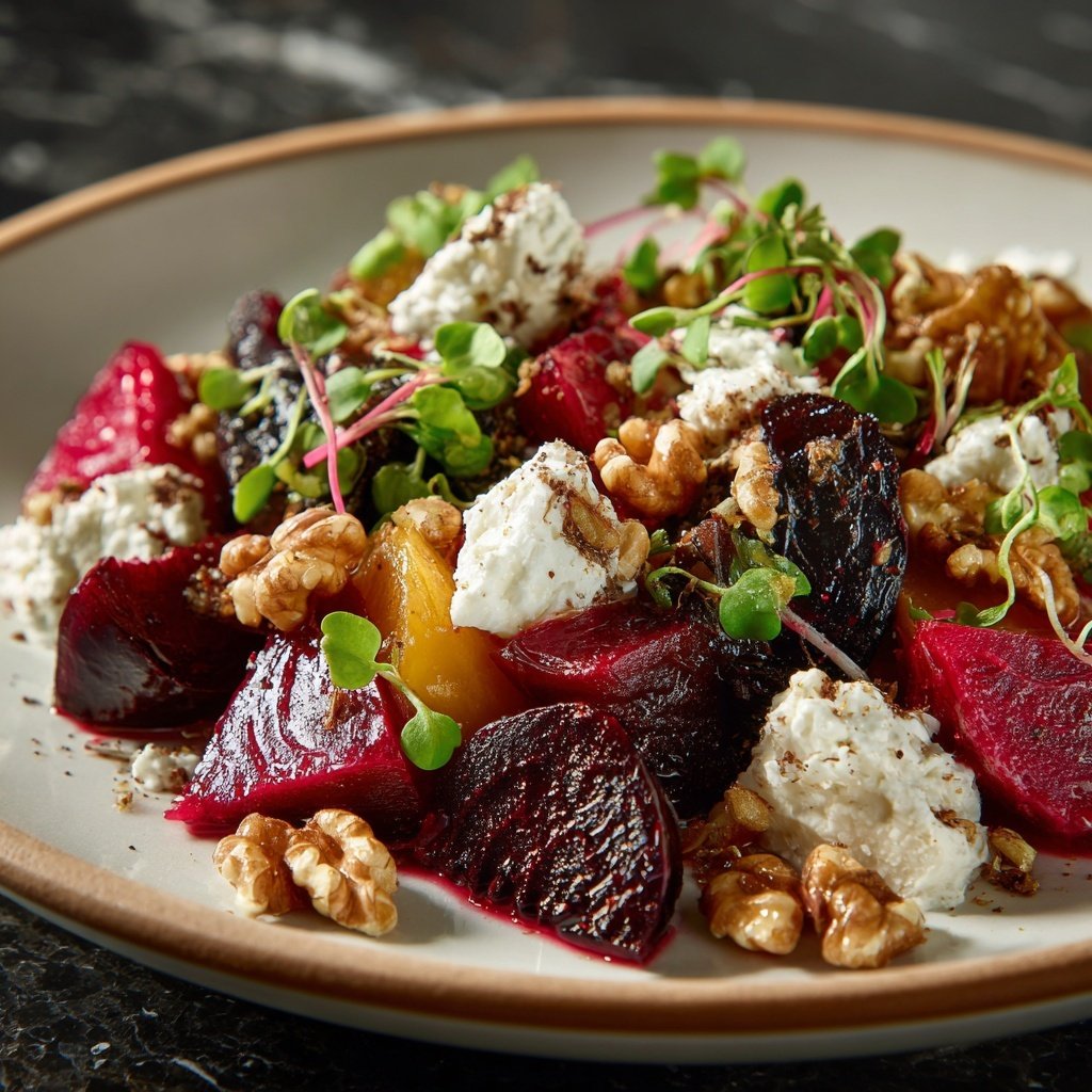Romantic Beet and Goat Cheese Salad