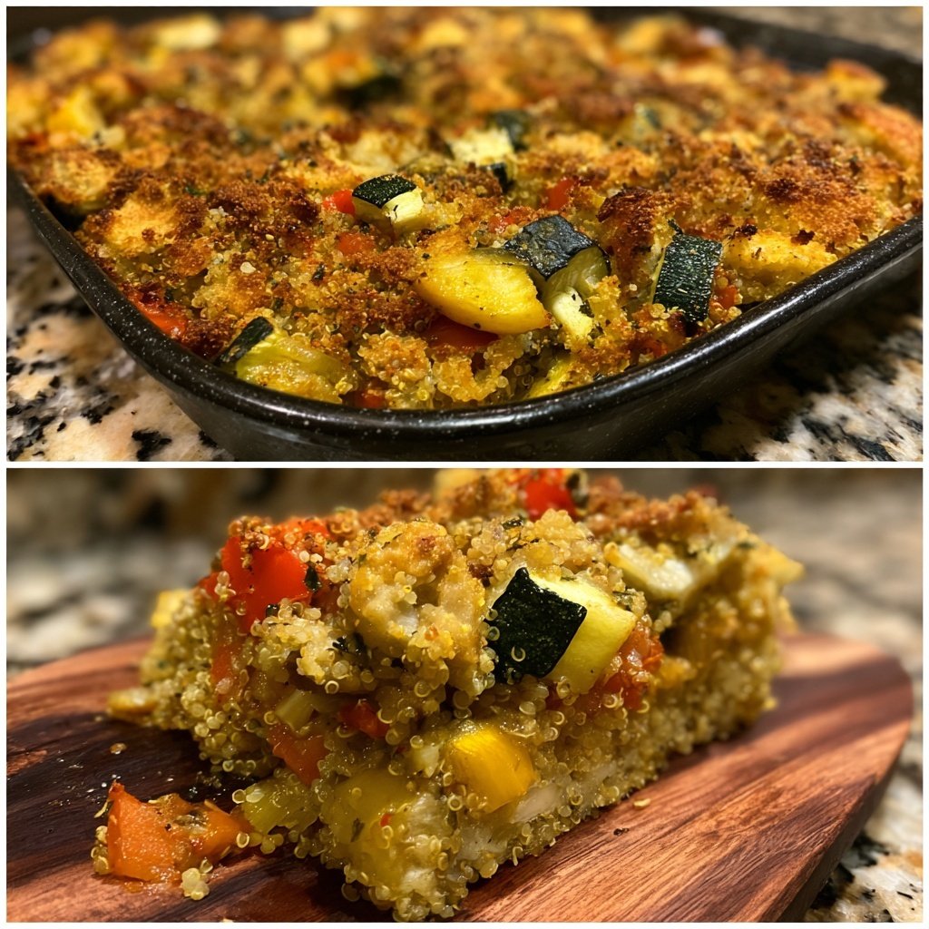 Roasted Vegetable Quinoa Casserole