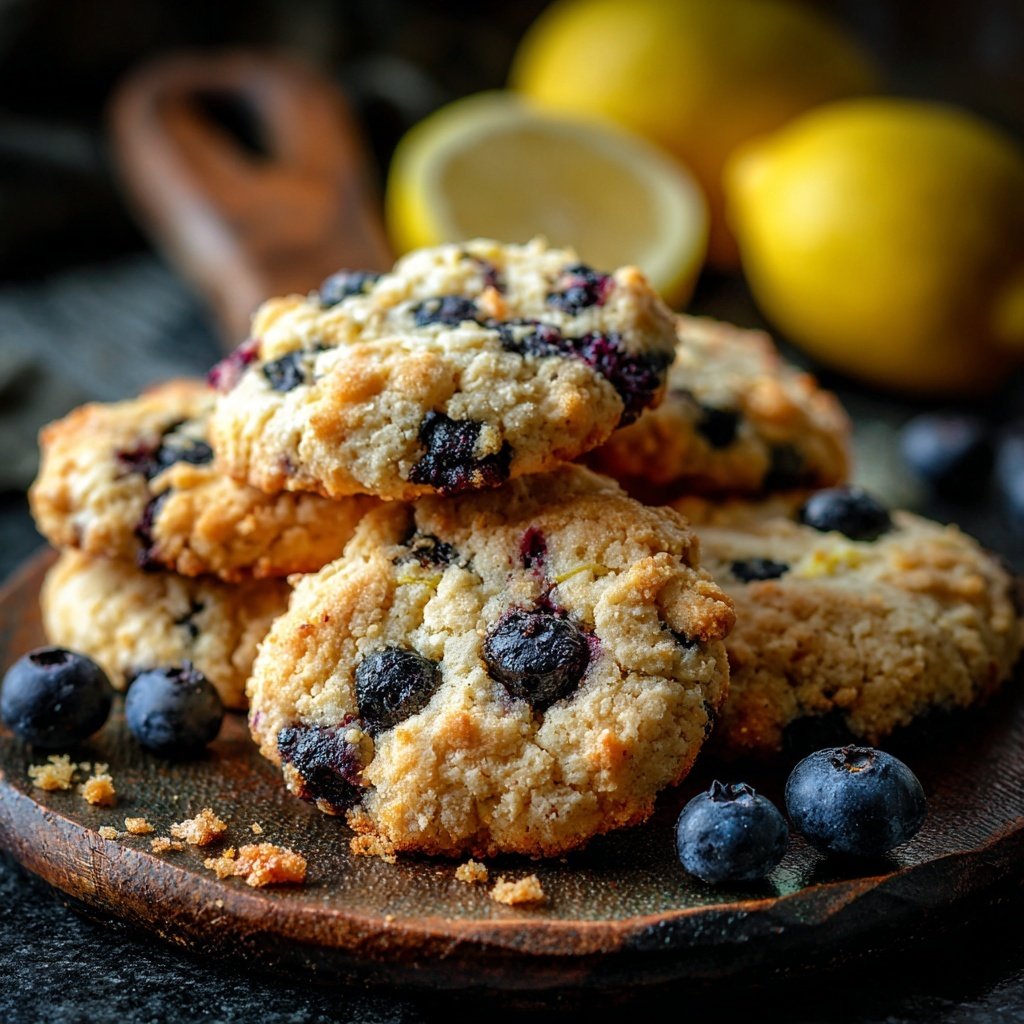 Spring Lemon Blueberry Cookies