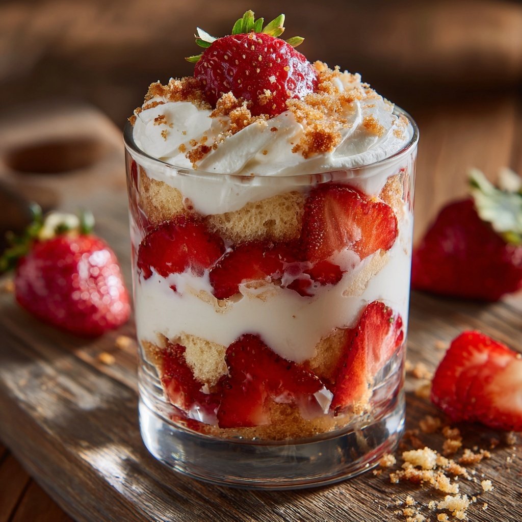 Classic Strawberry Shortcake Parfaits