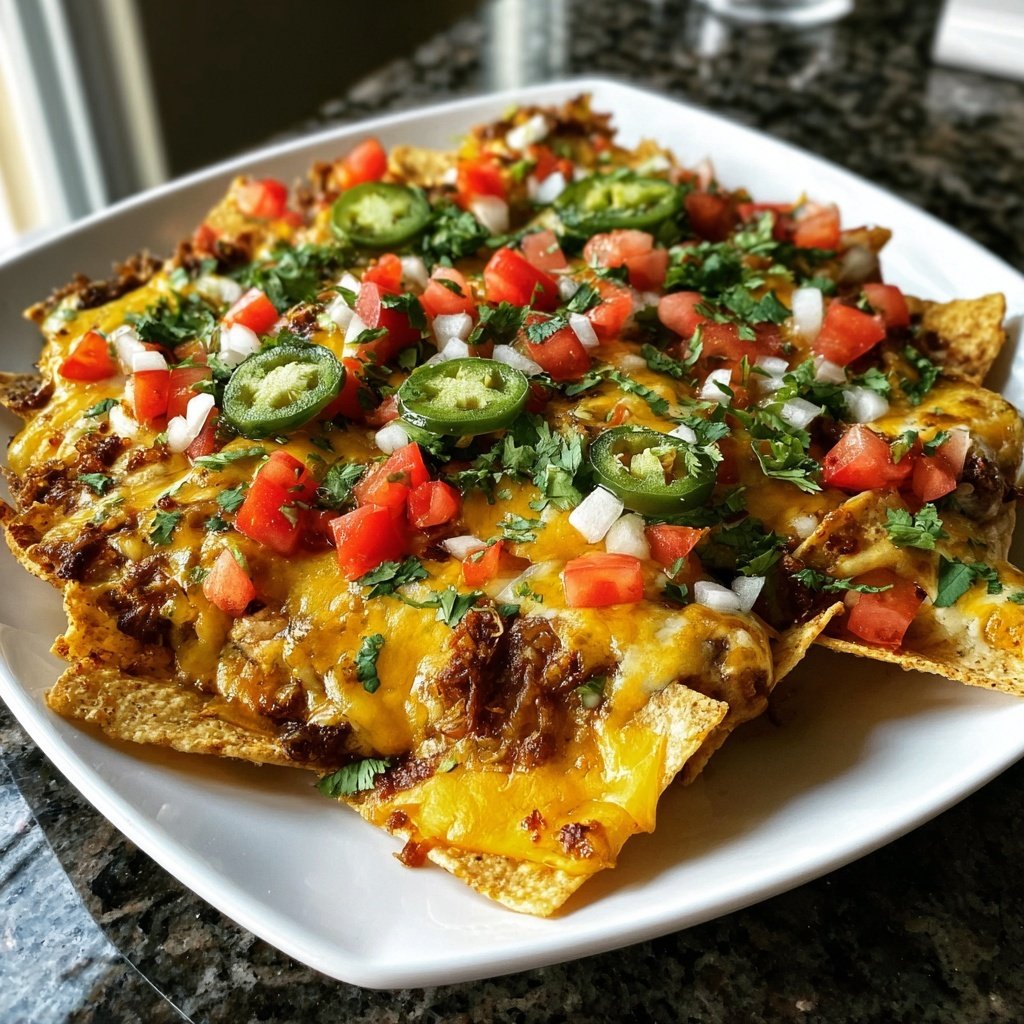 Super Bowl Appetizer Loaded Veggie Nachos