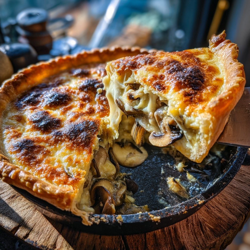 Sunday Mushroom and Leek Pie