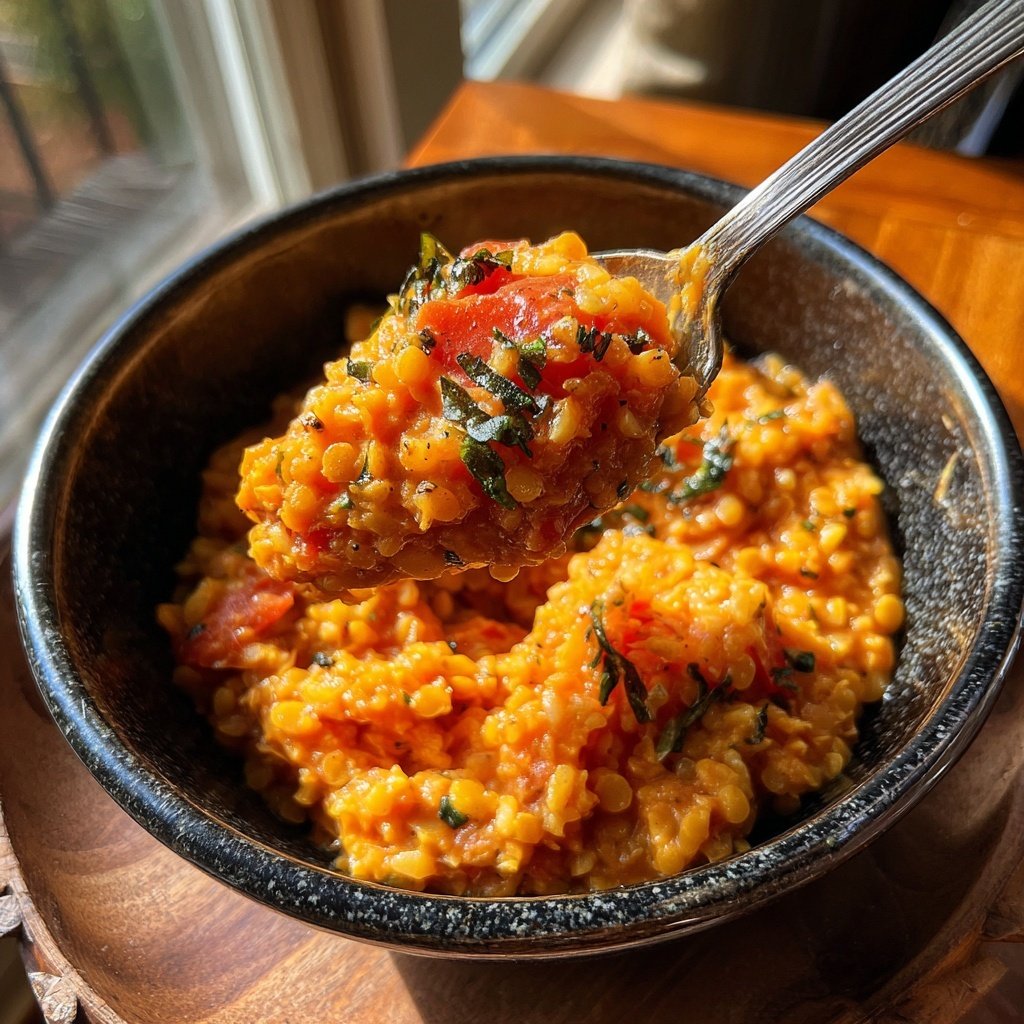 Creamy Tomato Lentil Rice