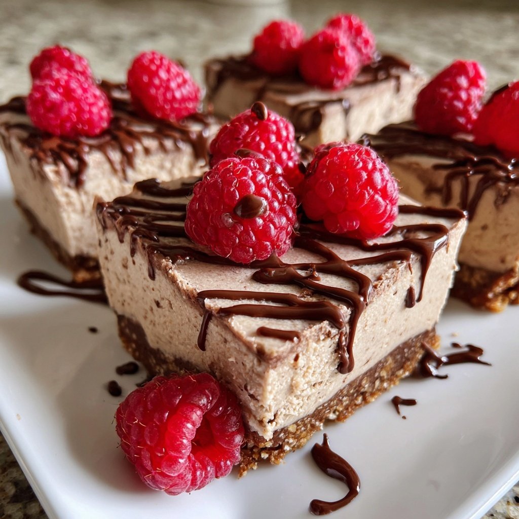 Chocolate Raspberry Cheesecake Bars