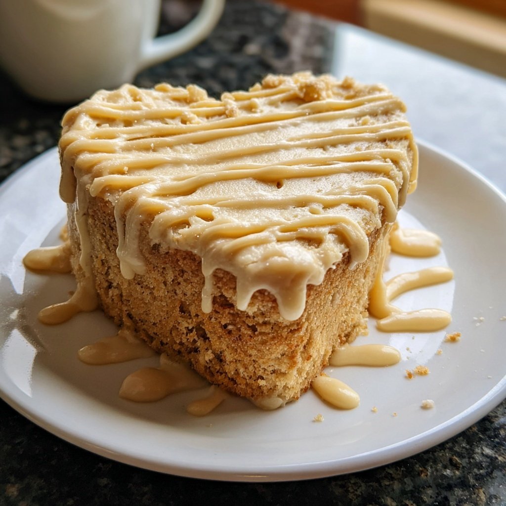 Mini Heart Cake with Honey Lemon Buttercream