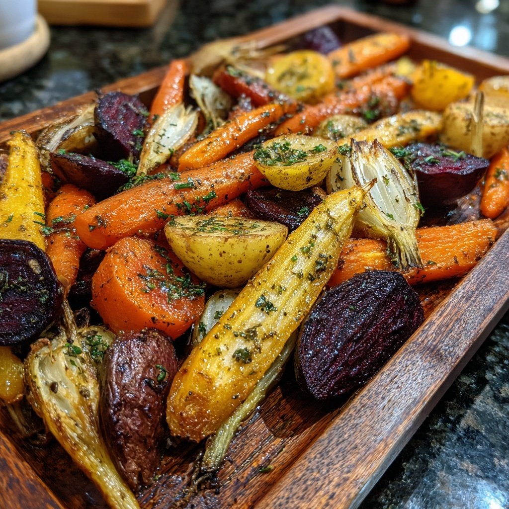 Herb Roasted Root Veggie Tray