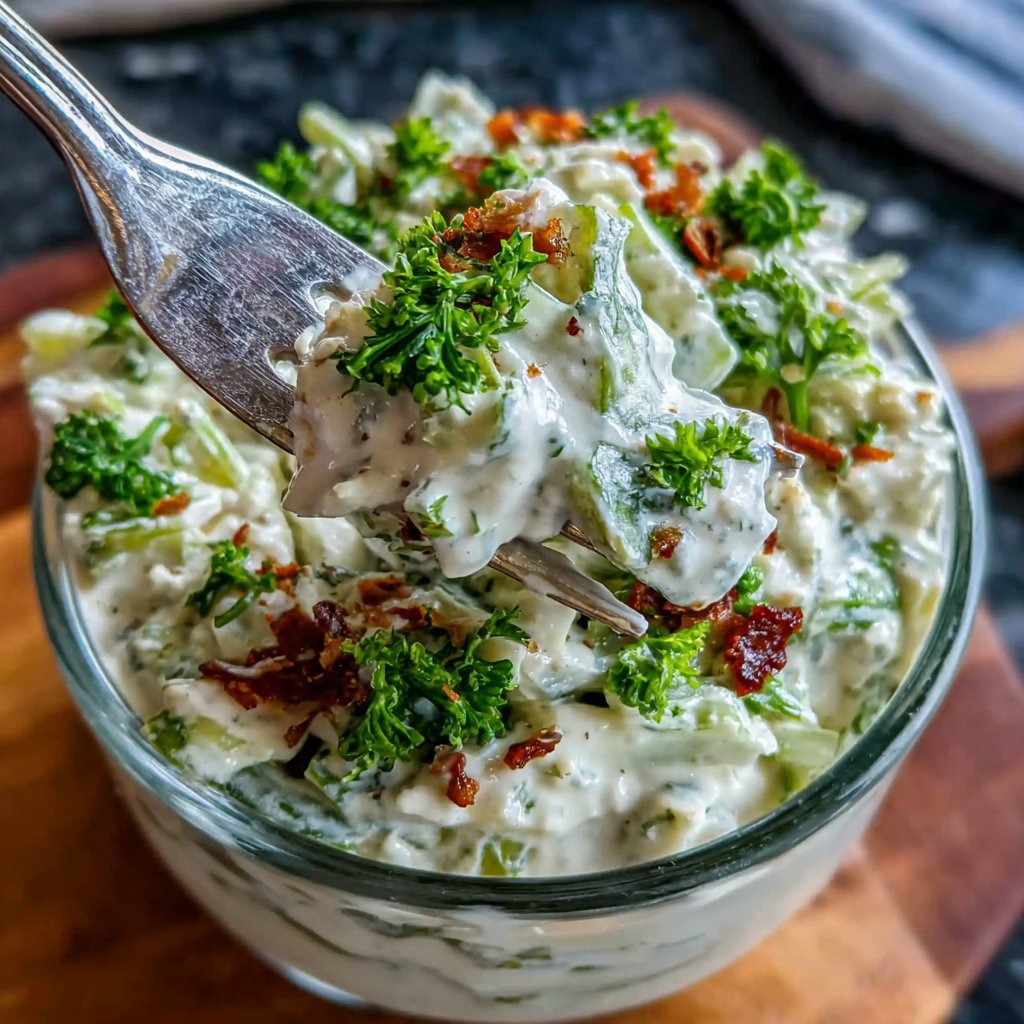 Creamy Celery Salad With Mayo