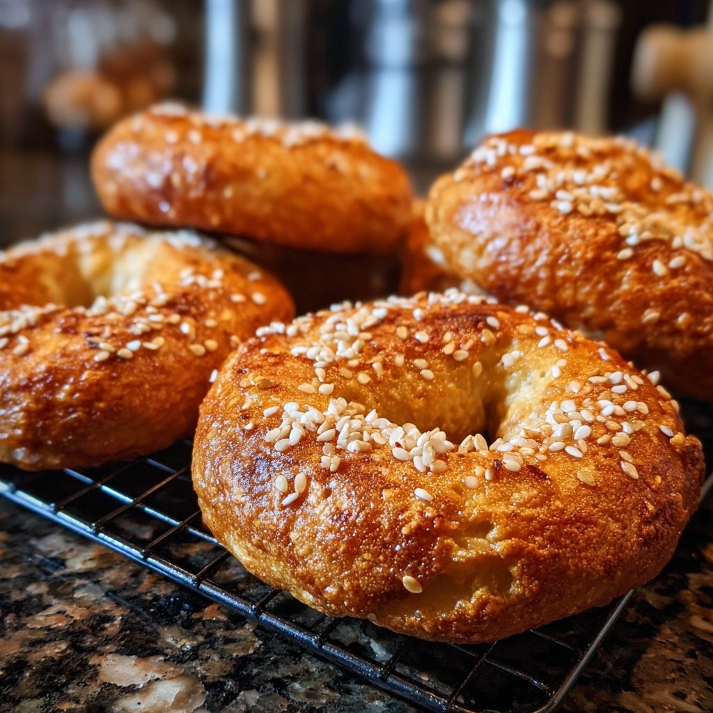 Two Ingredient Air Fryer Bagels